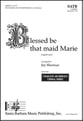 Blessed Be that Maid Marie SATB choral sheet music cover